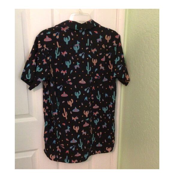 Tipsy Elves Cactus Fiesta button down shirt Medium - Picture 3 of 5